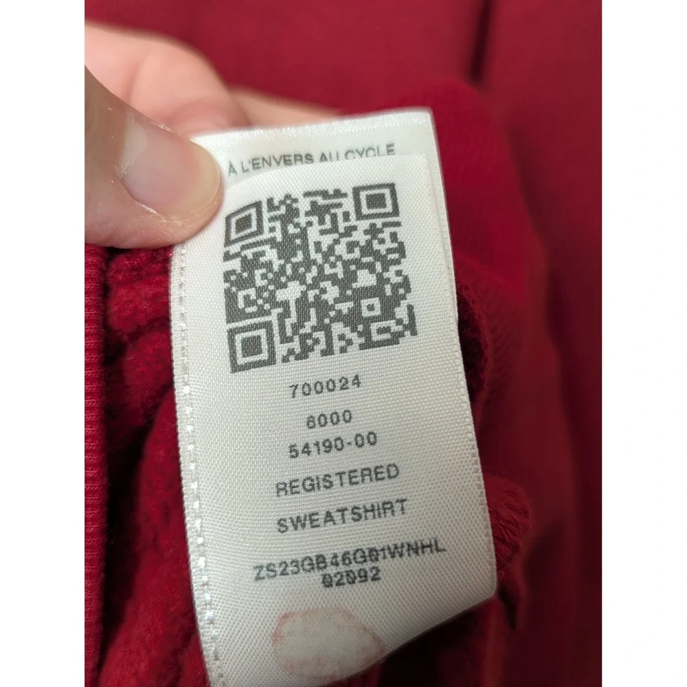 True Religion Sweatshirt Men Medium Red Buddha Logo Streetwear Graphic Crewneck